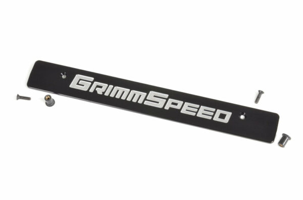 GrimmSpeed License Plate Delete black/silver - Subaru WRX / STI VA - Kaiju Motorsports