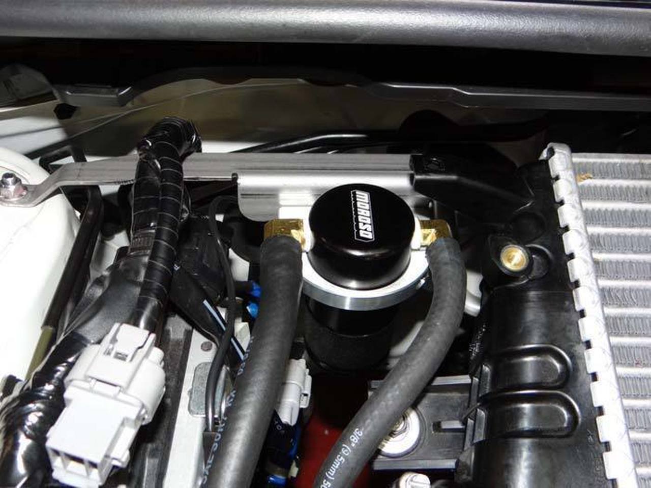 Moroso Air Oil Separator Kit Small Body (Black) - Subaru WRX VA - Kaiju Motorsports