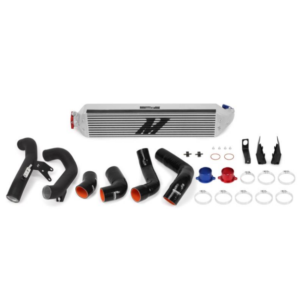 Mishimoto Silver Intercooler Kit W/ Red Pipes - Kaiju Motorsports
