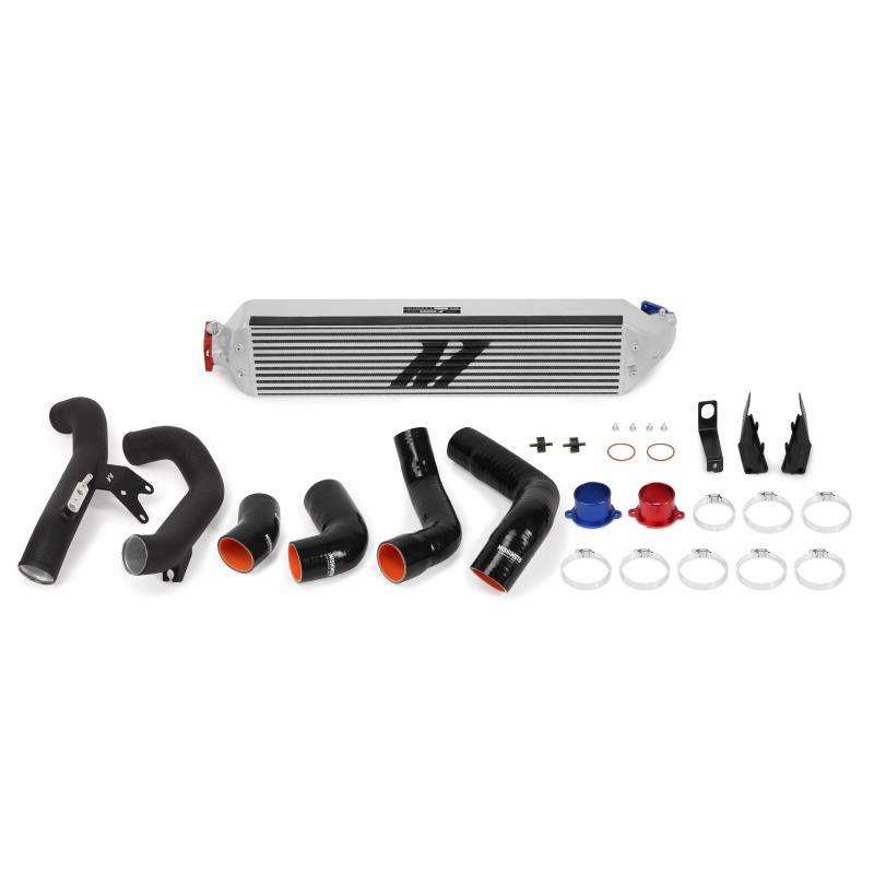 Mishimoto Silver Intercooler Kit W/ Red Pipes - Kaiju Motorsports