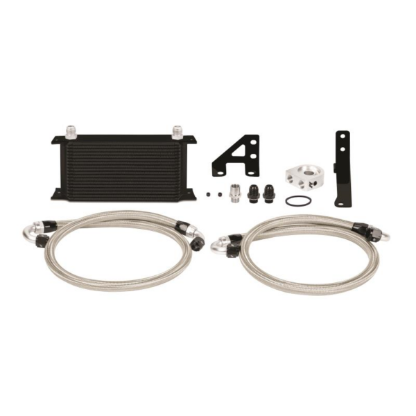 Mishimoto Non-Thermastatic Oil Cooler Kit (Black) - Subaru STI VA - Kaiju Motorsports