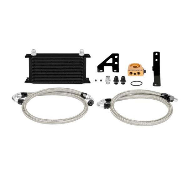 Mishimoto Thermastatic Oil Cooler Kit (Black) - Subaru STI VA - Kaiju Motorsports