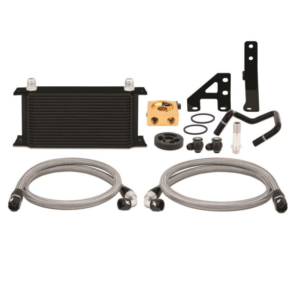 Mishimoto Thermostatic Oil Cooler Kit (Black) - Subaru WRX VA - Kaiju Motorsports