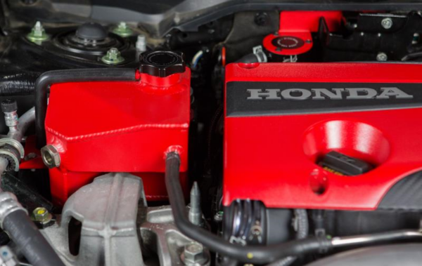 Mishimoto Aluminum Expansion Tank (Red) - Honda Civic Type-R FK8 - Kaiju Motorsports