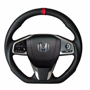Buddy Club Racing Spec Steering Wheel (Leather) - Honda Civic Type-R FK8 - Kaiju Motorsports