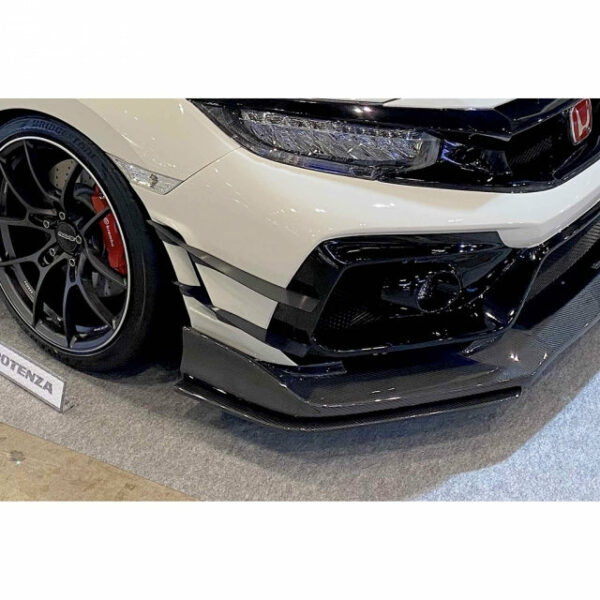 Varis Arising-II Double Canard Option for Varis Front Bumper (Carbon) - Honda Civic Type-R FK8 - Kaiju Motorsports