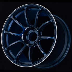 Advan RX-F2 18x9.5 +12 5x114.3 Racing Titanium Blue And Ring Wheel - Kaiju Motorsports