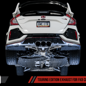 AWE Touring Edition Exhaust (Triple Black Diamond Tips) - Honda Civic Type-R FK8 - Kaiju Motorsports