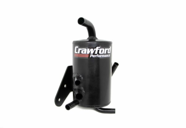 Crawford TMIC v2 Performance Air Oil Separator (Black) - Subaru STI VA - Kaiju Motorsports