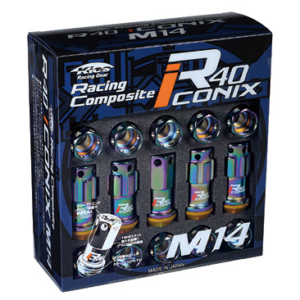 Project Kics R40 Lug Nut (Colored Caps) - M14x1.5 (20pcs) - Kaiju Motorsports