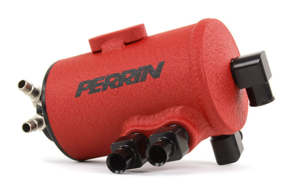 Perrin Air Oil Separator (Red) - Subaru STI VA - Kaiju Motorsports