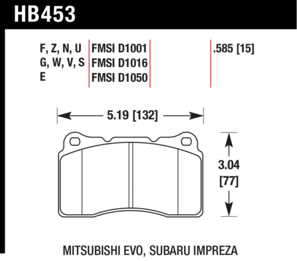 Hawk HT-14 (Front) - Subaru STI VA - Kaiju Motorsports