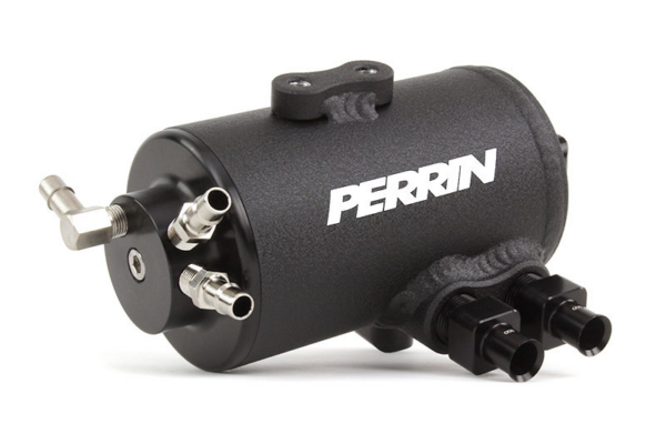 Perrin Air Oil Separator (Black) - Subaru STI VA - Kaiju Motorsports