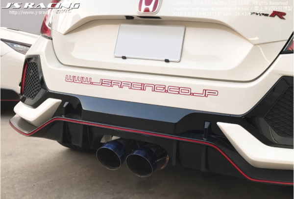 J's Racing SUS Exhaust Dual 70RS Plus - Honda Civic Type-R FK8 - Kaiju Motorsports
