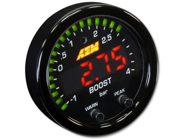 AEM X-Series Boost Pressure Gauge (60 PSI) (52mm) - Universal - Kaiju Motorsports