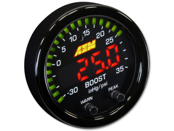 AEM X-Series Boost Pressure Gauge (35 PSI) (52mm) - Universal - Kaiju Motorsports