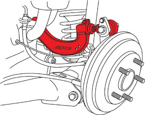 SPC Performance Adjustable Aluminum Rear Camber Arm - Honda Civic Type-R FK8 - Kaiju Motorsports