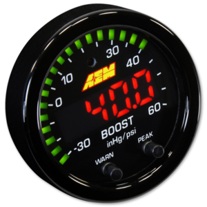 AEM X-Series Boost Pressure Gauge (60 PSI) (52mm) - Universal - Kaiju Motorsports