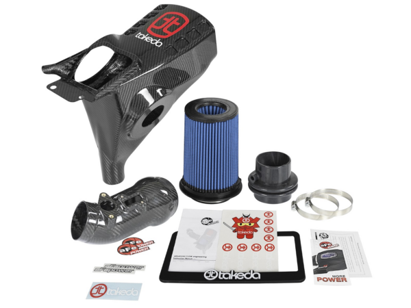 aFe Takeda Black Series Momentum Carbon Fiber Cold Air Intake System w/Pro 5R Filter - Honda Civic Type-R FK8 - Kaiju Motorsports