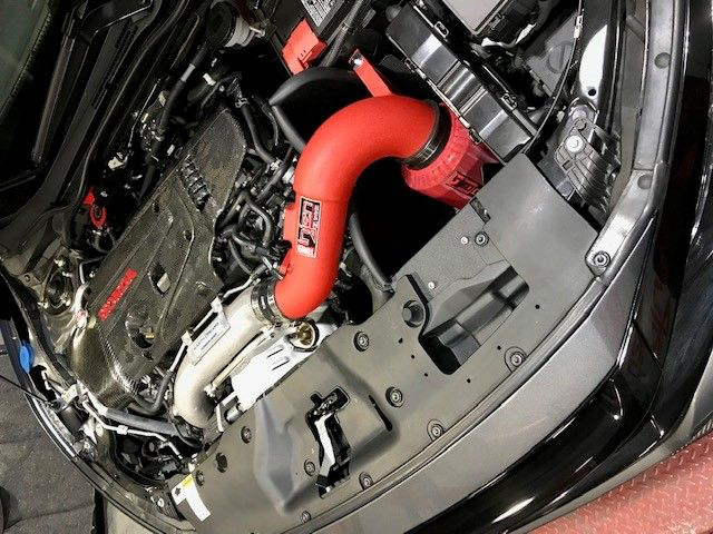 Injen Short Ram Air Intake System (Wrinkle Red) - Honda Civic Type-R FK8 - Kaiju Motorsports