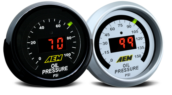 AEM Oil Pressure Digital Gauge (52mm) - Universal - Kaiju Motorsports