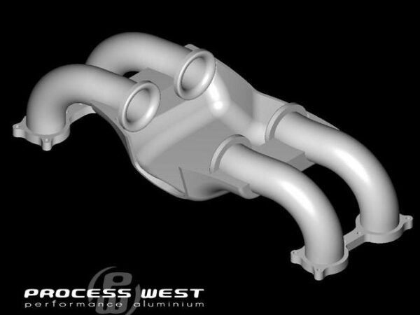 Process West Intake Manifold Raw (Reverse Orientation) - Subaru STI VA - Kaiju Motorsports