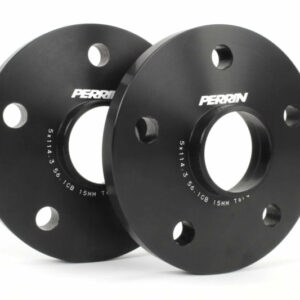 Perrin Wheel Spacers 15mm 5x114.3 Black Pair - Subaru STI/WRX - Kaiju Motorsports