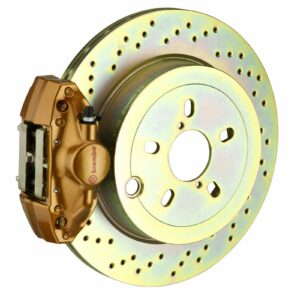 Brembo GT Systems 2 Piston Gold Drilled Rotors (Rear) - FRS/BRZ/86 - Kaiju Motorsports
